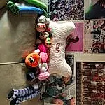 Photograph, Pink, Art, Toy, Teddy Bear, Stuffed Toy, Plush, Room, Visual Arts, Furry friends, Collage, Collection, Pattern, Magenta, Animation, Photography